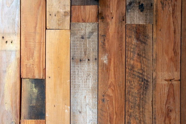 Various colored wood pallets retro design background texture. modern style interior