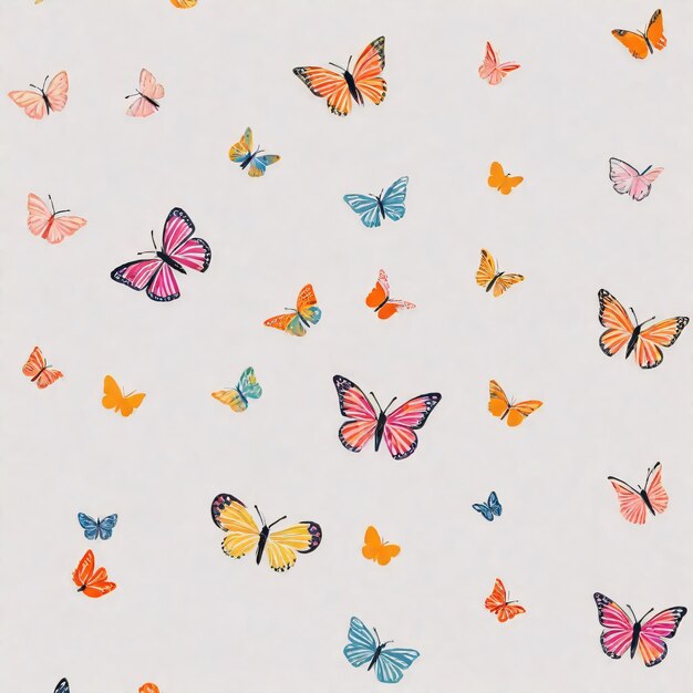 Various colorful butterflies wallpaper