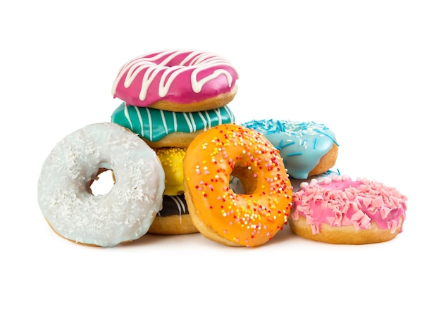 Various colorful donuts