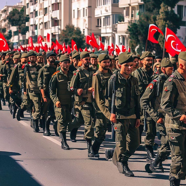 Various designs of Turkish National Day