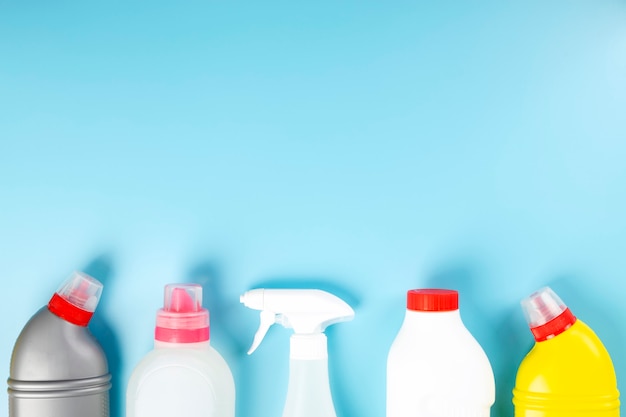 Various detergents and cleaning products