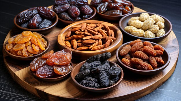 Various of dried dates or kurma