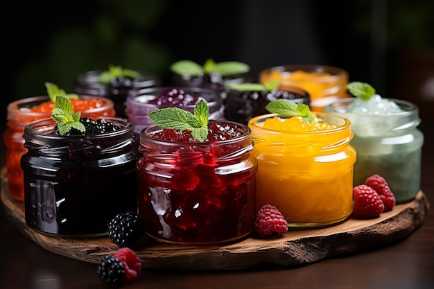 Various Fruits Jam