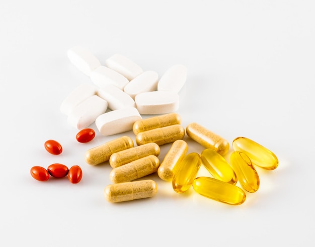 Various pills of supplement