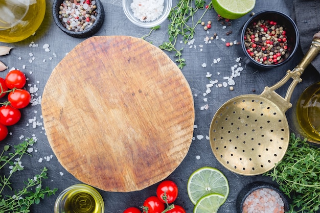 Various seasonings, spices and herbs, ingredients for cooking