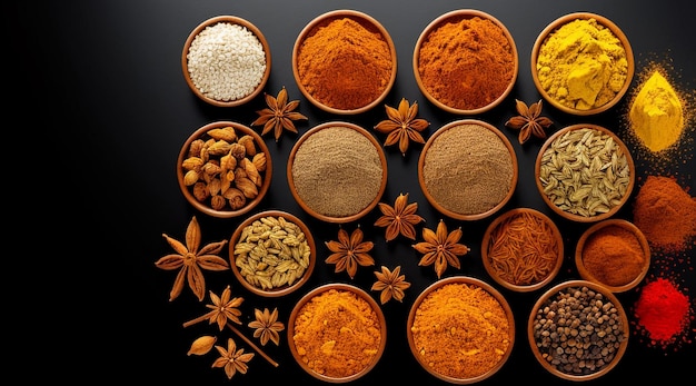 Various Spices in a photo