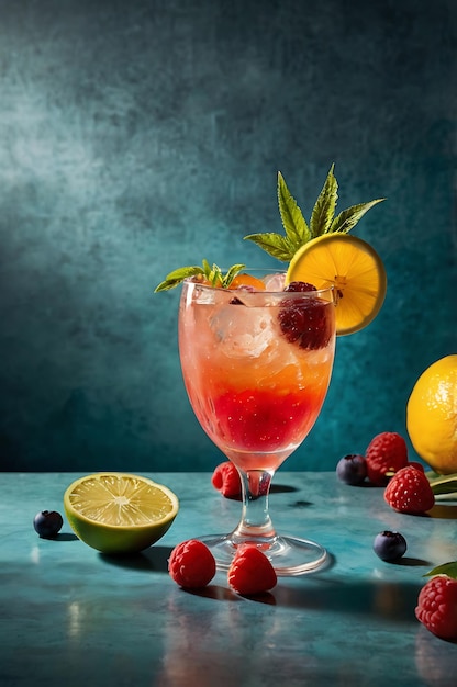 Various Summer Mocktails drinks