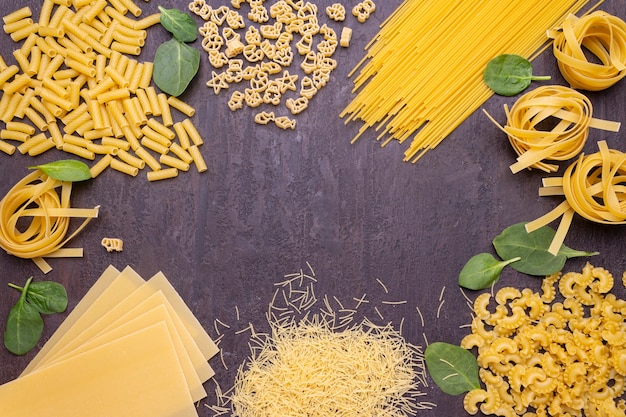 various types of pasta