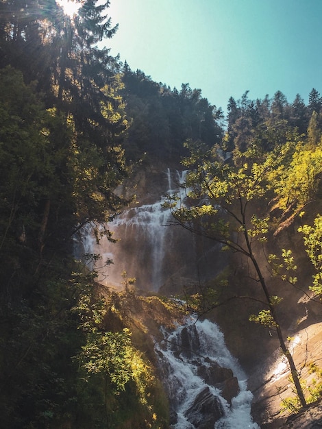 Various views of waterfalls in the hills are very beautiful