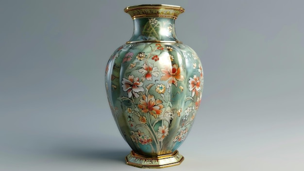 Photo a vase with flowers on it is a vase with the word  daisies  on it