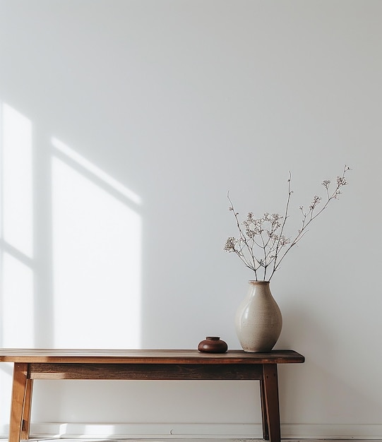 a vase with flowers on a table and a window in the background