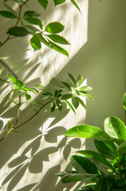 Photo vase with plant in front of window