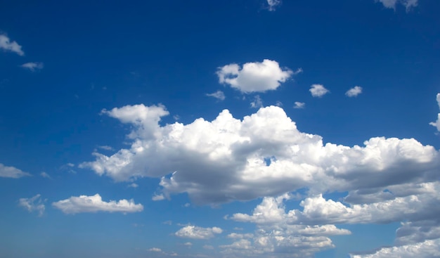 The vast blue sky and clouds sky