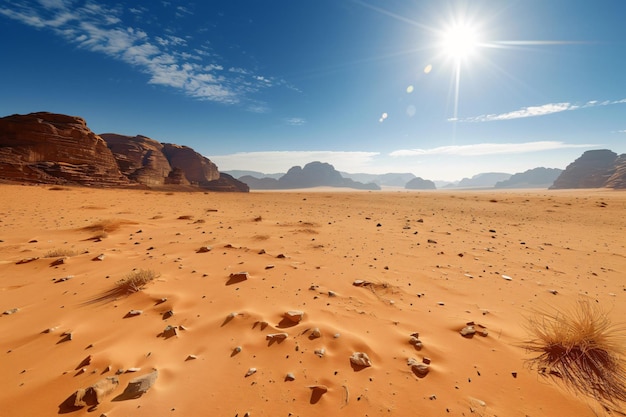 The Vast Expanse of a Desert Landscape