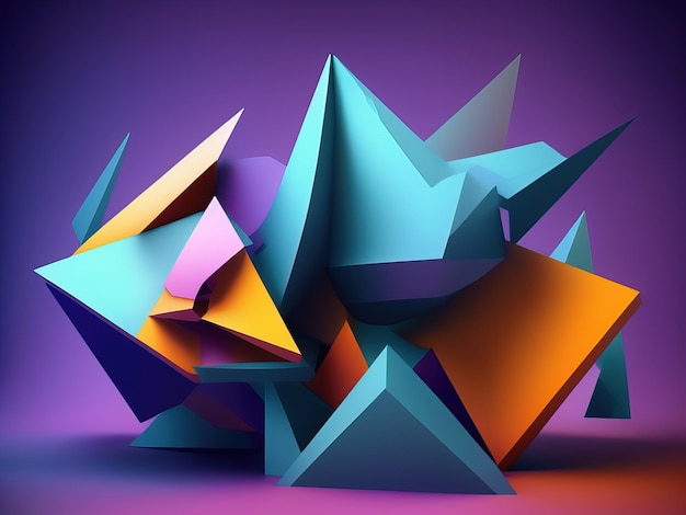 vector 3 d triangular and pyramids background origami business template with lines internet