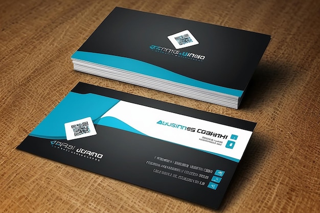 Vector abstract creative business cards set template