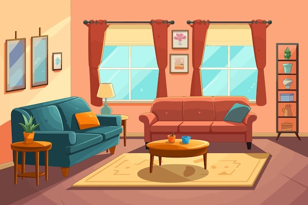 Vector art about furniture simple vector image