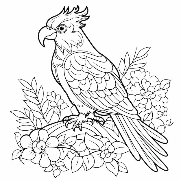 Vector art coloring book coloring page for kids