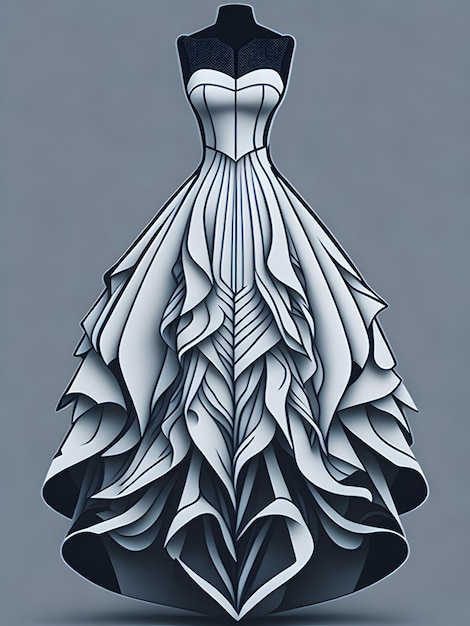 vector art of a Frock