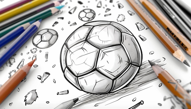 vector art illustration football design