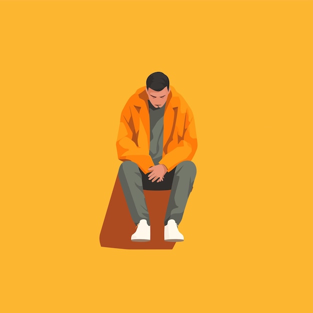 Vector art of people in daily life high resolution