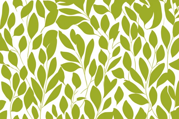 Vector background with leaf silhouettes