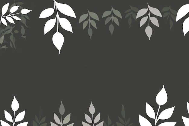 Photo vector background with leaf silhouettes