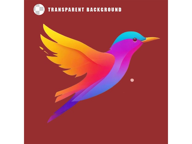 vector bird colorful gradient design