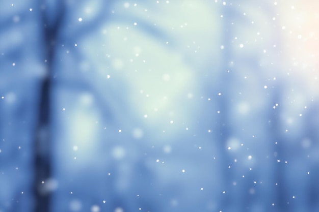 Photo vector blurred winter landscape background