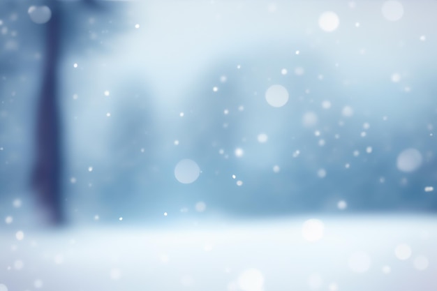 Photo vector blurred winter landscape background