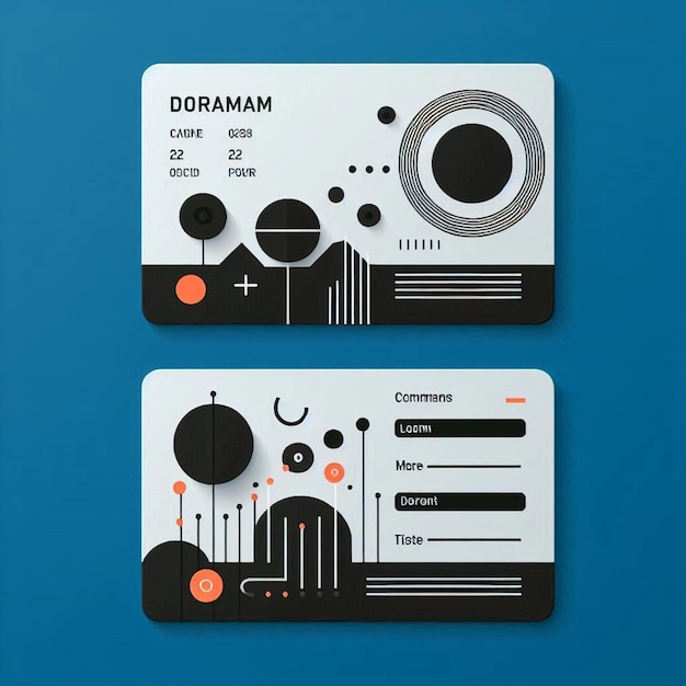 Photo vector business id card template with minimalist elements