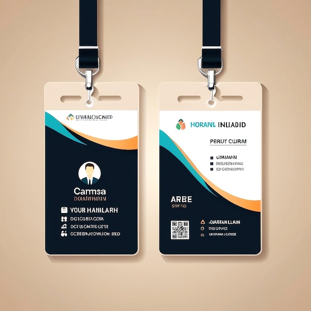 Vector business id card template with minimalist elements