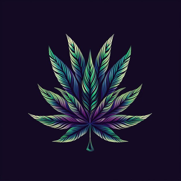 Photo vector cannabis logo isolated in the background