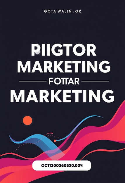 Photo vector creative digital marketing agency poster and banner template