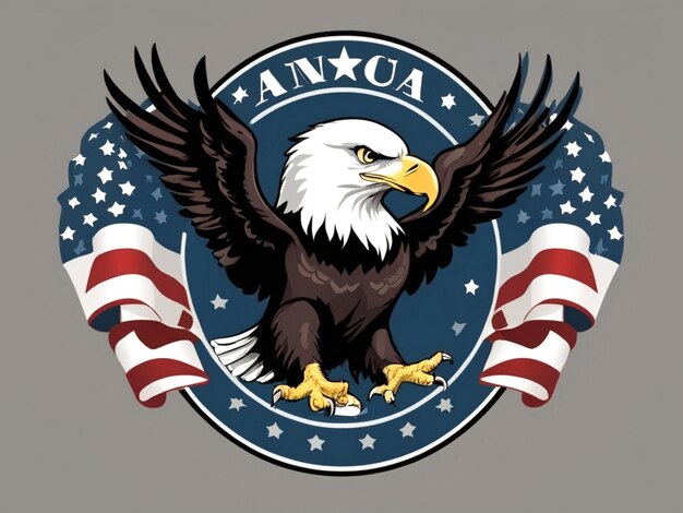 Vector design of the Eagle mascot icon