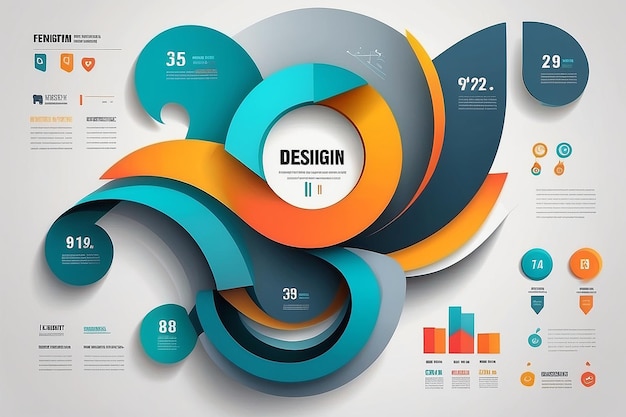 Photo vector design infographic element