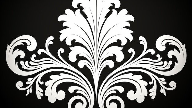 Photo vector_elegant_damask_style_pattern_background