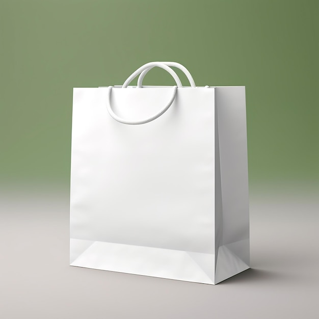 vector empty shopping bag mockup