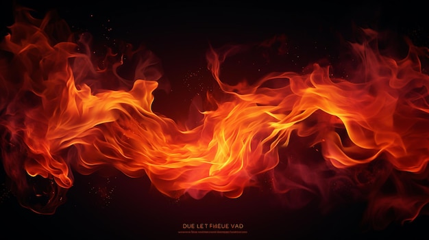 vector fire and ember overlay effect and smoke background