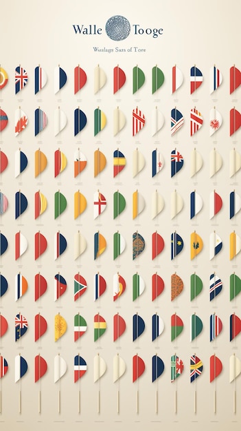 Photo vector flags of the world collection colletion flags wallpaper image ideas concept