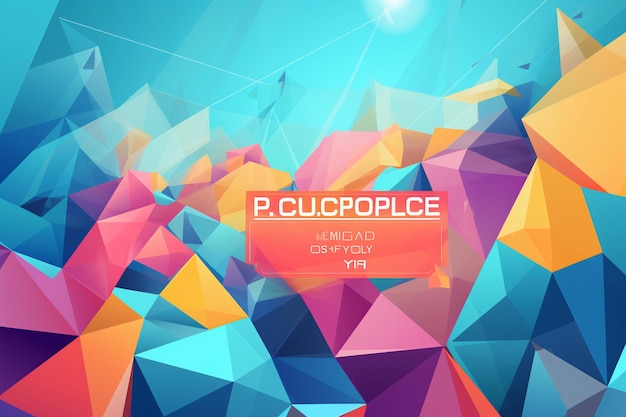 vector flat polygonal cyber monday shop background