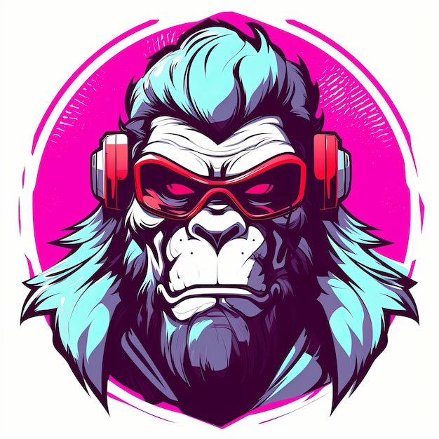 Photo vector of gorilla mascot logo design