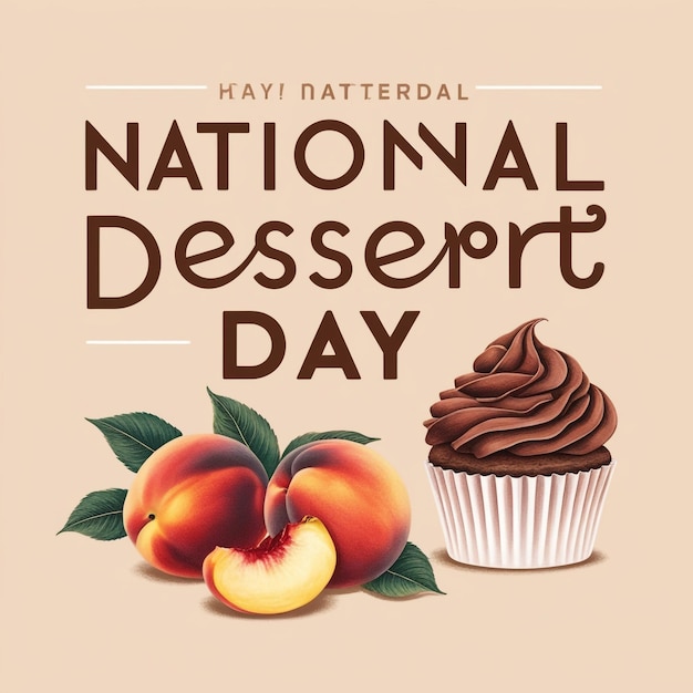 Vector Graphic of National Dessert Day Ideal for National Dessert Day Celebration