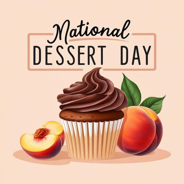 Photo vector graphic of national dessert day ideal for national dessert day celebration