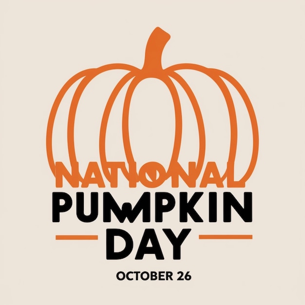 Photo vector graphic of national pumpkin day good for national pumpkin day celebration flat design flyer designflat illustration