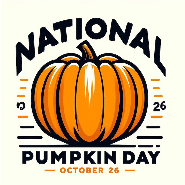 Photo vector graphic of national pumpkin day good for national pumpkin day celebration flat design flyer designflat illustration