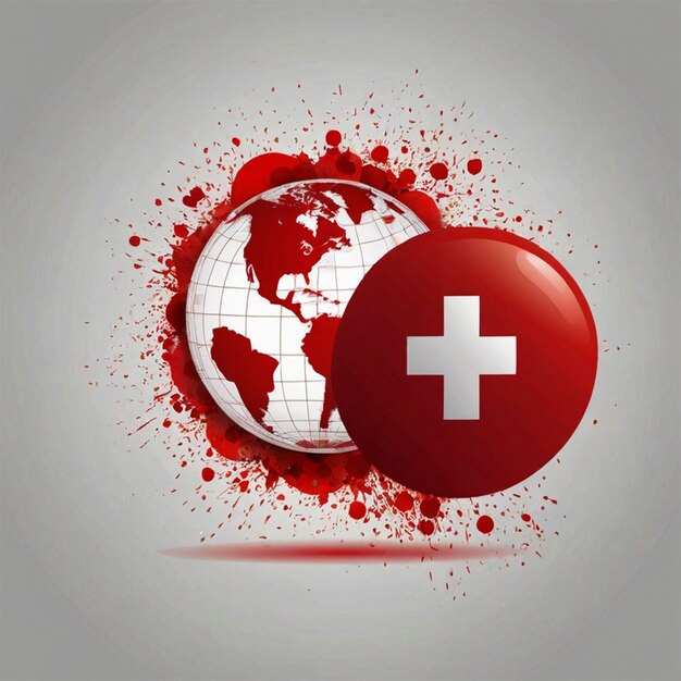 Photo vector graphic of world red cross day good for national world red cross day health concept vector