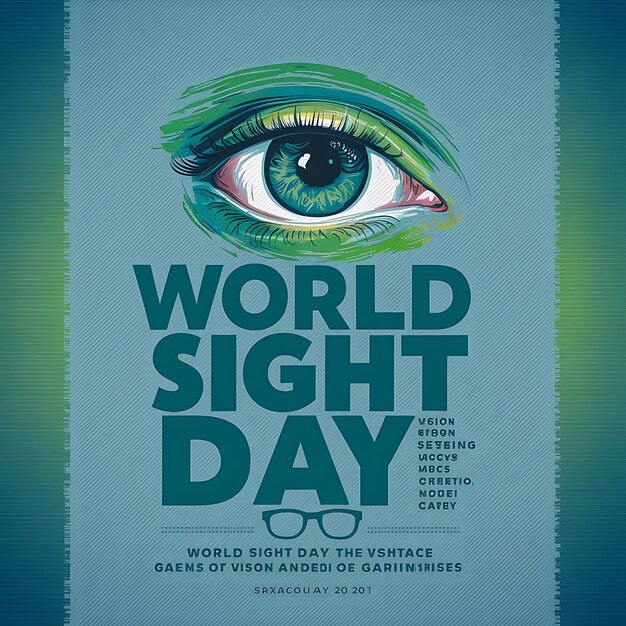 Photo vector graphic of world sight day good for world sight day celebration flat design flyer designflat illustration