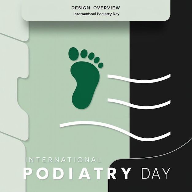 Photo vector graphics for celebrating international podiatry day