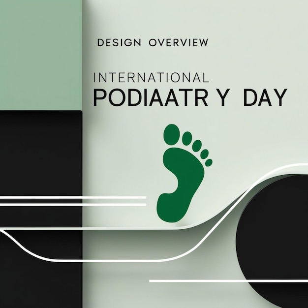 Photo vector graphics for celebrating international podiatry day